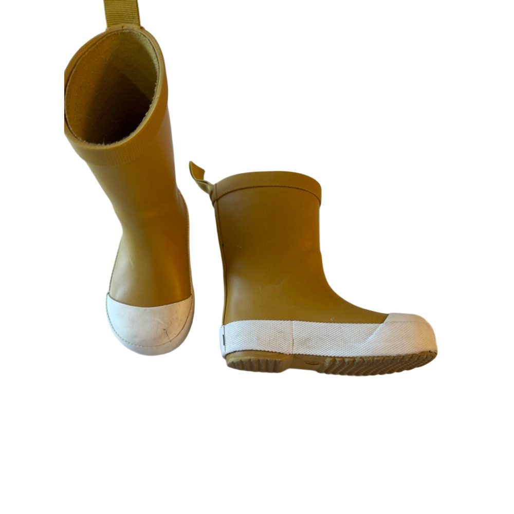 Pehr Toddler Yellow Rain Boots Rubber Waterproof Size 7